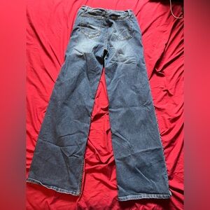 1822 Denim Dark Blue Wide Leg Jeans